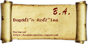 Bogdán Azálea névjegykártya