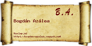 Bogdán Azálea névjegykártya